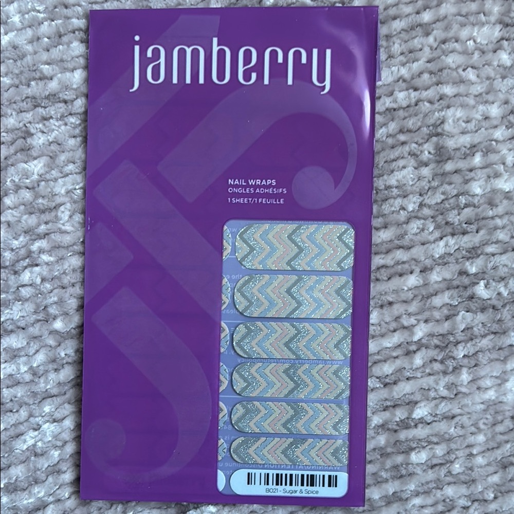 Jamberry “Sugar and Spice” Chevron Nail Wraps